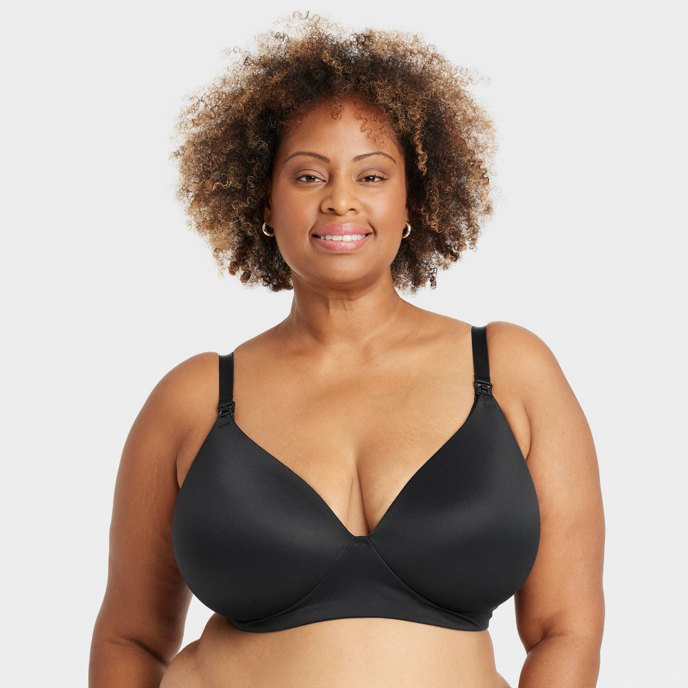 Women's Wirefree Absorbant Nursing Bra - Auden™ Black 36D