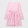 Girls' 2pk Adaptive Long Sleeve Valentine's Day Dress - Cat & Jack™ Light Pink/Red - 2 of 4