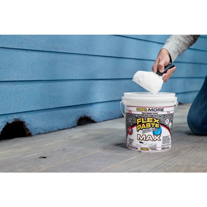 FLEX SEAL Family of Products FLEX PASTE MAX White Rubber Coating 12 lb, 2 of 11