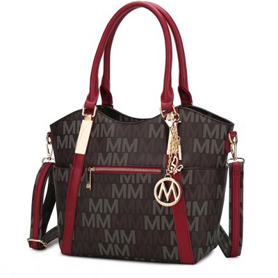 MKF Collection Jeneece M Signature Tote Bag Vegan Leather Stylish Women’s Purse by Mia K