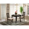 Coastal Dining Table Set - 5 Piece Kitchen Table with Chairs - Craftsman Style Table Set - 2 of 4