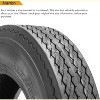Trailer Tires,Load Range,Heavy Duty Bias Ply Vacuum Tires for Small Light Trailers Boat Towing Caravans Campers Utility Cargo,2 Pack - 2 of 4