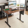 INFURNIC Desks Adjustable Height Sit Stand Workstation Computer Desk with Splice Board for Home Office, Brown, 40.55"*24"*45" - 2 of 4