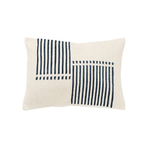 Striped Design Throw Pillow Cover - Rizzy Home - image 1 of 4