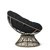 Kumasinova 360° Swivel Accent Chair Papasan Armchair with Removable Cushions,41.5" Oversized Plush Chenille Barrel Chair for Living Room - 4 of 4