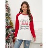 Coolmee Women Christmas Sweatshirts Long Sleeve Pullover Shirts Funny Garden Gnome Graphic Tees Tops - 3 of 4
