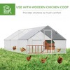 10' x 20' x 6.5' Chicken Coop Cage, Outdoor Hen House w/Cover & Lockable Door - 4 of 4