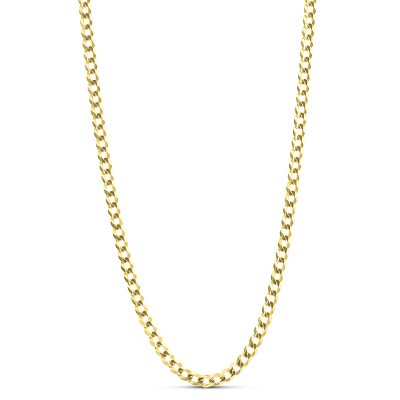 14k Yellow Gold Filled Solid Figaro Link Chain Necklace (4.2 mm, 30 inch)