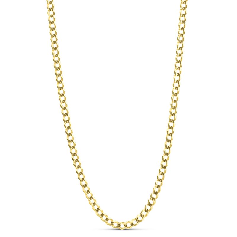 Pompeii3 Mens Solid 14k Yellow Gold 22" Curb Chain With Lobster Clasp 8.5 grams 3mm, 1 of 4