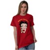 Women's Betty Boop Cartoon Cute Motivational Graphic T Shirt Tees Brisco Brands - 4 of 4