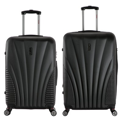 black spinner luggage