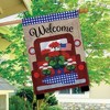 Red Truck Burlap Patriotic House Flag 28" x 40" Briarwood Lane - 4 of 4