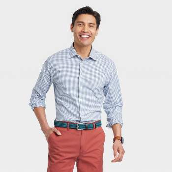 Men's Performance Dress Standard Fit Long Sleeve Button-Down Shirt - Goodfellow & Co™