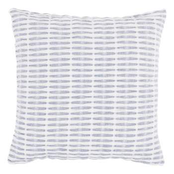 KAF Home Pleated Please throw pillow  with feather filled insert,  20" X 20"