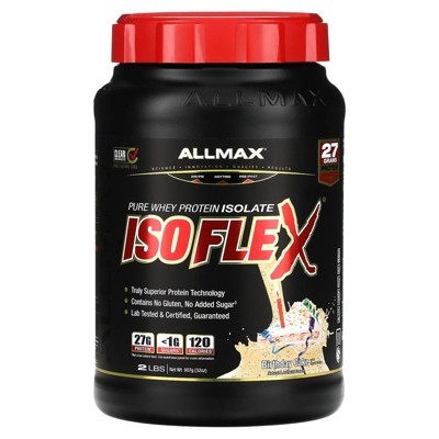 ALLMAX ISOFLEX®, Pure Whey Protein Isolate, Birthday Cake with Sprinkles, 2 lbs (907 g)