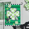 Evergreen Check Clover Garden Applique Flag- 12.5 x 18 Inches Outdoor Decor for Homes and Gardens - 2 of 4