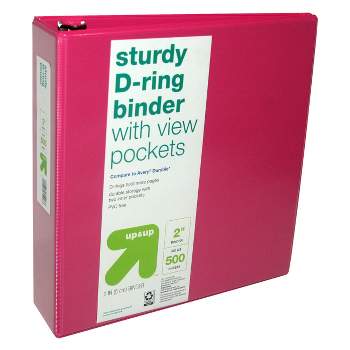 1 3 Ring Binder Clear View Pink - Up & Up™ : Target
