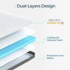 Gel Memory Foam Mattress Topper, Removable & Washable Cover, Non-Slip Design - 2 of 4