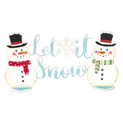 Carolines Treasures VHA3017JMAT Christmas Snowman Let it Snow Door