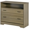 Vinsetto Lateral File Cabinet with Shelf, Office Storage Cabinet with 2 Drawers, Fits Letter Sized Papers, Charcoal Gray - 4 of 4