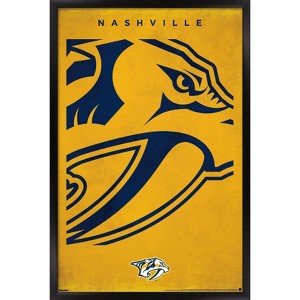 Trends International NHL Nashville Predators - Logo 25 Framed Wall Poster Prints - 1 of 4