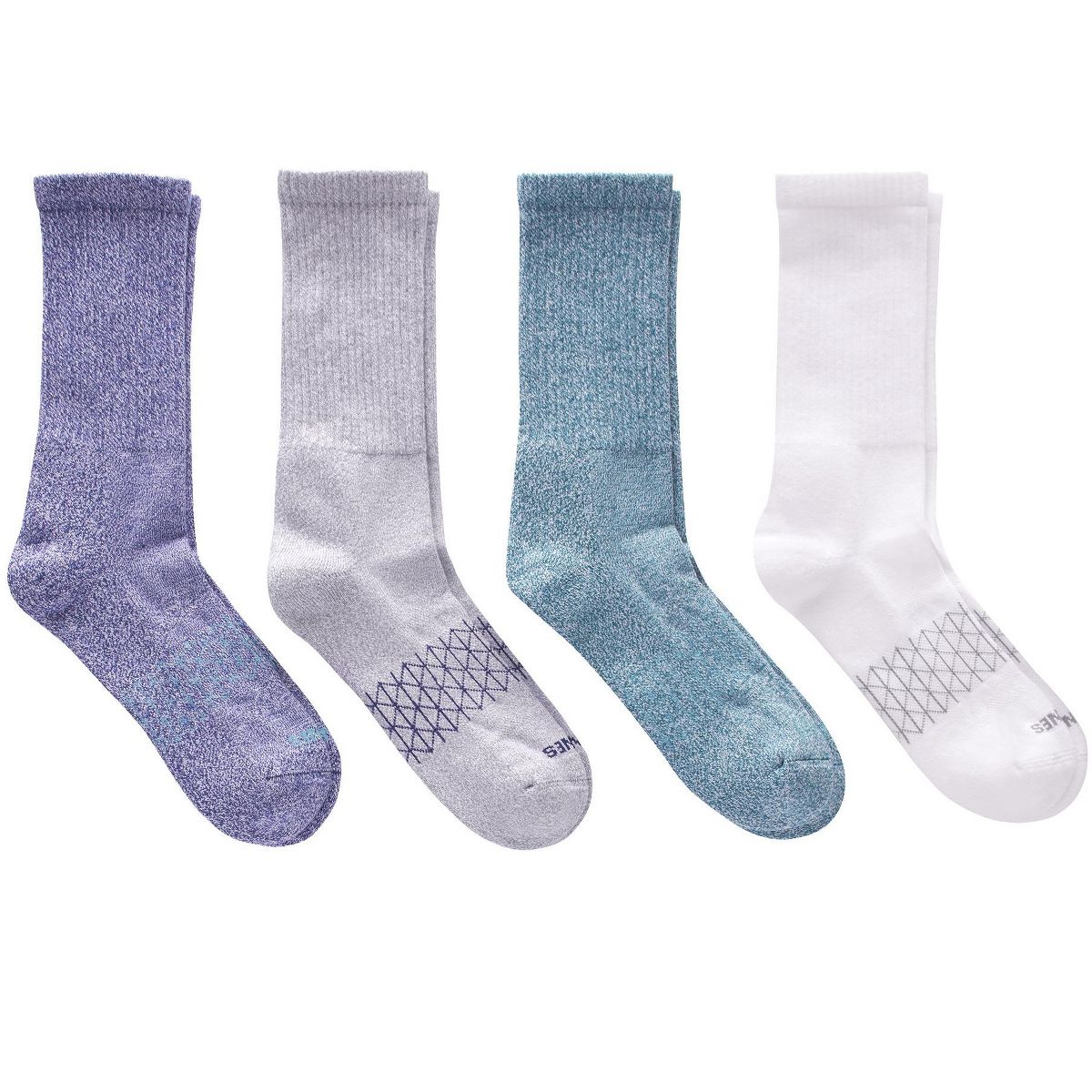 Hanes Absolute Active Men's Crew Socks Pack, 4-Pair Pack, Moisture Wicking, Seamless Toe, Cushioned - thumbnail 5