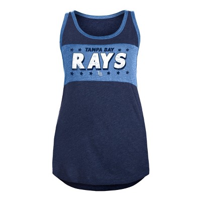 Mlb Tampa Bay Rays Women's Short Sleeve V-neck Core T-shirt - M : Target