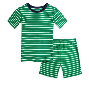 Mightly Kids' Fair Trade 100% Organic Cotton Tight Fit Shorite Pajamas Set - 1 of 3
