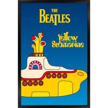 Trends International 24X36 The Beatles - Yellow Submarine Framed Wall Poster Prints