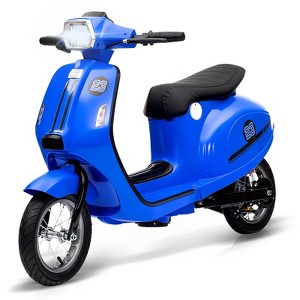 Electric Motorcycle for Kids, 24V 350W Kids Ride on Moped, Max Up to 14MPH, w/Twist Grip Throttle & LED Light, Electric Motorbike for Teens 8-12 - 1 of 4