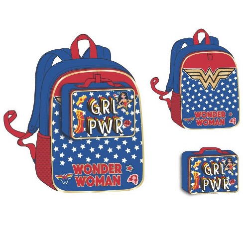 Dc Comic Book Wonder Woman Backpack & Lunch Box Set : Target