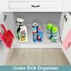 Sorbus 2 Pack Small Clear Plastic Storage Bins with Handle - Organization and Storage for Laundry Room, Closet, Under Sink, Bathroom and more - 4 of 4