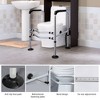 Toilet Safety Rail, 300LBS Toilet Safety Grab Bars with Suction Cups, Adjustable Height and Width - 3 of 4