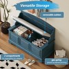 Lyngins Storage Bench with Cushion,Entryway Bench with Safe Soft-Close Devices,Shoe Bench with Hidden Storage for Living Room,Hallway,Entryway - 2 of 4