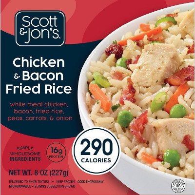Scott & Jon's Frozen  Chicken & Bacon Fried Rice - 8oz