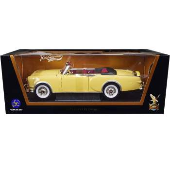 1958 Mercedes Benz 220 Se Cabriolet Yellow And Brazil Brown 1/43