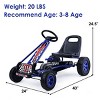 Costway 4 Wheels Kids Ride On Pedal Powered Bike Go Kart Racer Car Outdoor Play Toy - 3 of 4