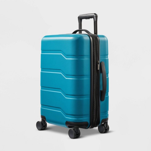 Hardside Carry On Suitcase Teal Open Story Target