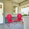 Northlight 34-Inch Retro Tulip Steel Outdoor Steel Armchair, Pink - 2 of 4