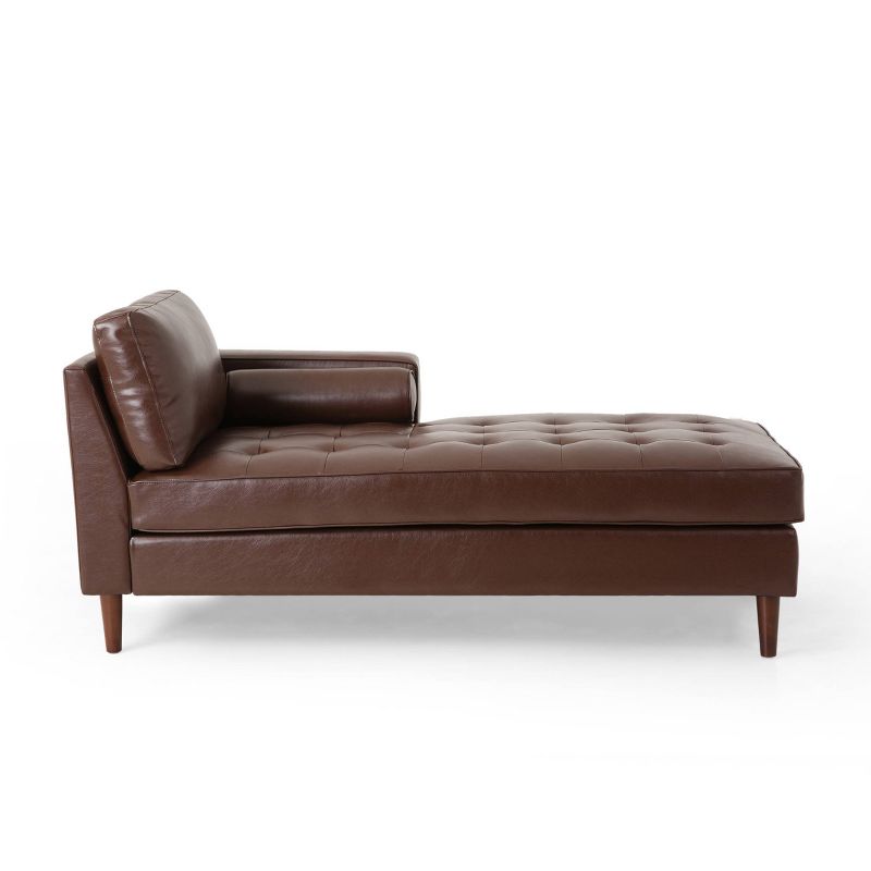 Malinta Contemporary Tufted Upholstered Chaise Lounge - Christopher Knight Home, 1 of 12