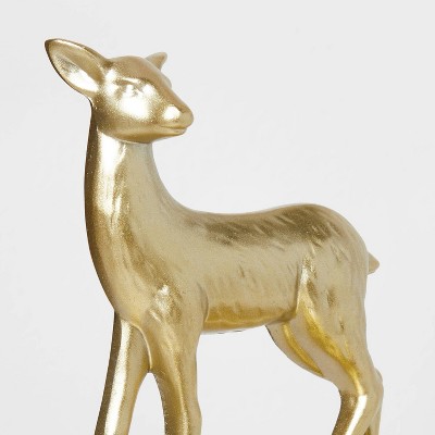 4ct Metal Reindeer Christmas Stocking Holder Gold Target