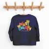 The Juniper Shop Mini Smiley Let's Go Exploring Front and Back Toddler Long Sleeve Tee - 3 of 4