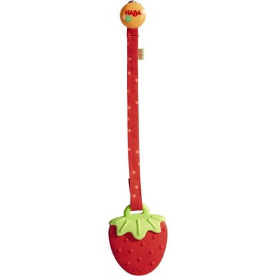 strawberry baby teether