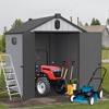 XWT012-1 6*8ft resin plastic storage shed for backyard garden big spire Tool storage - 2 of 4