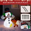 ChicFurnit Inflatable Holiday Decorations Funny Snowman and Reindeer Playful Scene for Outdoor Christmas Display, Multicolored, 41.28"*25.56"*43.32" - 4 of 4