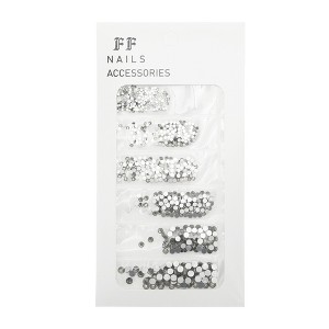 Unique Bargains Colorful Flat Bottom Style Rhinestone Nail Supplies 1 Set - 1 of 4