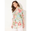 Catherines Women's Plus Size Pleated Linen Tunic - 4 of 4