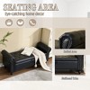 MOONMISS 55.12"Storage Ottoman Button Tufted Upholstered Linen Fabric Storage Ottoman Bench for Living Room,Bedroom End of Bed Bench - 4 of 4