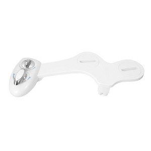 iMountek "Cold Water Spray Bidet with Self-Cleaning Dual Nozzle & Feminine Wash – Non-Electric Toilet Seat" White - 1 of 4