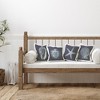 Stupell Industries Nautical Blue Ocean Shells Starfish Sand Dollar Printed Pillow, 4 Pillows, Each 18 x 18 - 2 of 3
